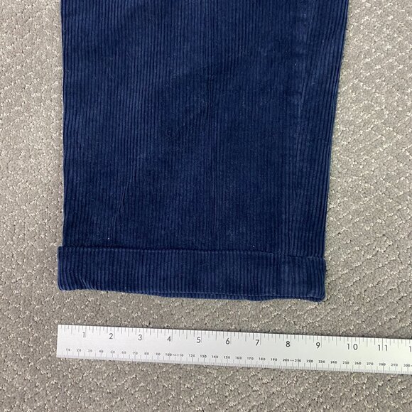 Brooks Brothers Elliot Corduroy Pants Men's 36 x 30 Fit 35 x 28 Blue Wide Wale - Picture 12 of 14